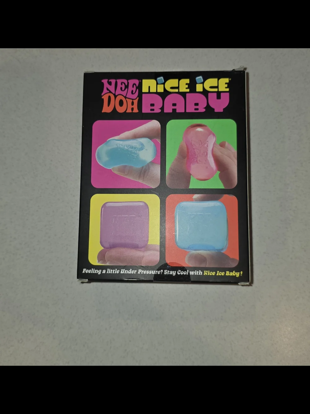 Super Solid Squish! Needoh 4-Pack - Pink, Purple, Blue